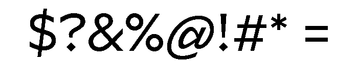 Lyyra Standard Regular Font OTHER CHARS