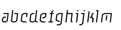 M Font LOWERCASE