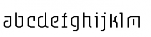 M Font LOWERCASE