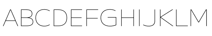 M PLUS U Thin Font UPPERCASE