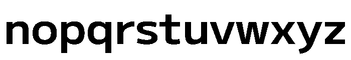 M PLUS U 700 Font LOWERCASE