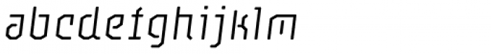 Målestok Light Italic Font LOWERCASE