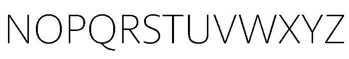 Mae Variable Extra Light Font UPPERCASE