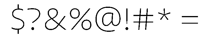 Mae Variable Regular Font OTHER CHARS