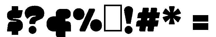 Makana Fat Font OTHER CHARS