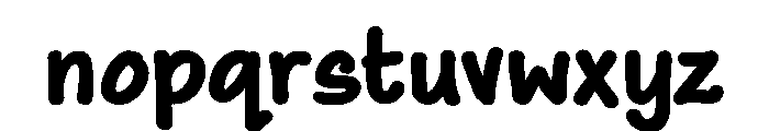 Maku Bold Font LOWERCASE