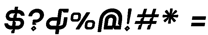 Malhooz Bold Oblique Font OTHER CHARS