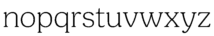Malila Light Font LOWERCASE