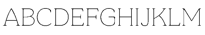 Malila Thin Font UPPERCASE