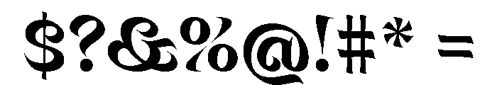 Mancine Bold Font OTHER CHARS