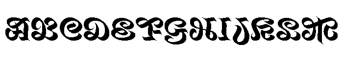 Mancine Bold Font UPPERCASE