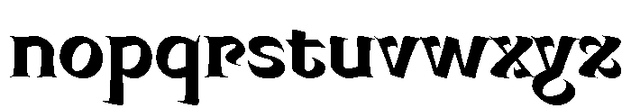 Mancine Bold Font LOWERCASE