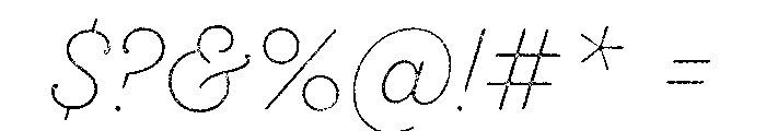 Mancine Extra Light Font OTHER CHARS