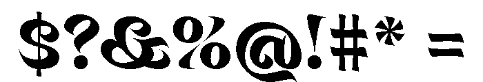 Mancine ExtraBold Font OTHER CHARS