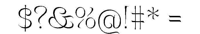 Mancine ExtraLight Font OTHER CHARS
