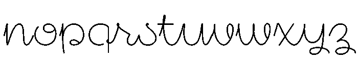 Mancine Light Font LOWERCASE