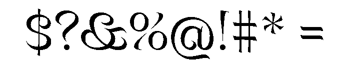 Mancine Regular Font OTHER CHARS