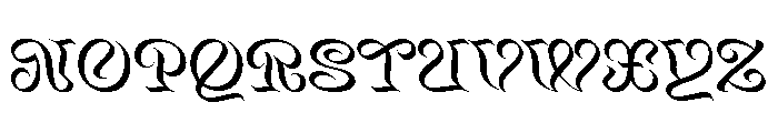 Mancine Regular Font UPPERCASE