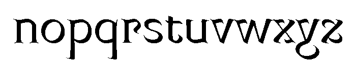 Mancine Regular Font LOWERCASE
