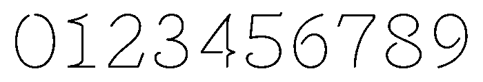 Mancine Thin Font OTHER CHARS