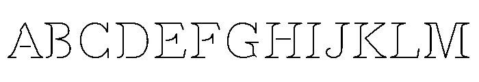 Mancine Thin Font UPPERCASE