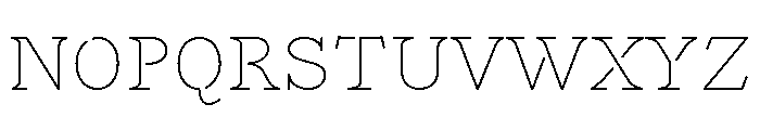 Mancine Thin Font UPPERCASE