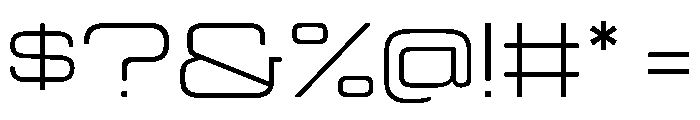 Manifold Extd CF Light Font OTHER CHARS