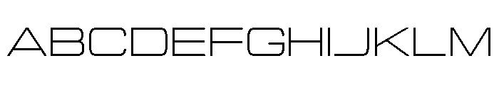 Manifold Extd CF Light Font UPPERCASE