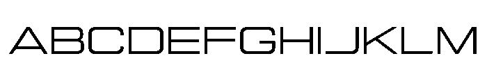 Manifold Extd CF Medium Font UPPERCASE