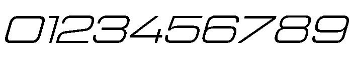 Manifold Extd CF Regular Oblique Font OTHER CHARS