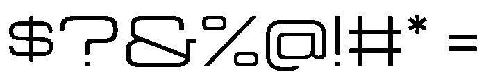Manifold Extd CF Regular Font OTHER CHARS