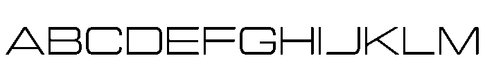 Manifold Extd CF Regular Font UPPERCASE