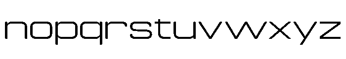 Manifold Extd CF Regular Font LOWERCASE