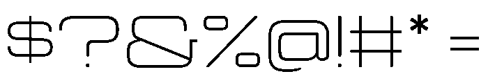 Manifold Extd CF Thin Font OTHER CHARS