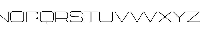 Manifold Extd CF Thin Font UPPERCASE