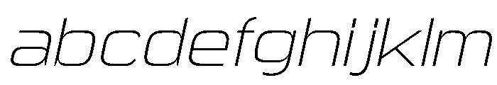 Manifold Extended Cf Extra Light Italic FONT