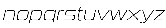 Manifold Extended Cf Extra Light Italic Font LOWERCASE