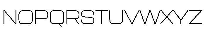 Manifold Extended Cf Extra Light Font UPPERCASE