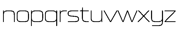 Manifold Extended Cf Extra Light Font LOWERCASE