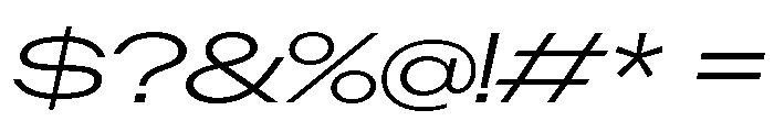 Manifold Extended Cf Light Italic Font OTHER CHARS