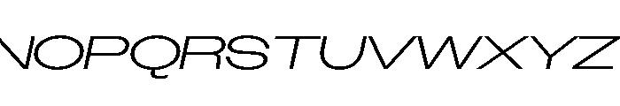 Manifold Extended Cf Light Italic Font UPPERCASE