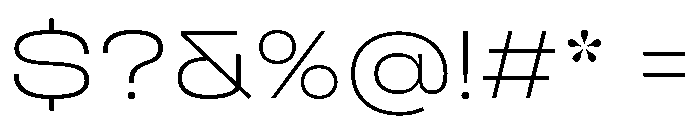 Manifold Extended Cf Light Font OTHER CHARS