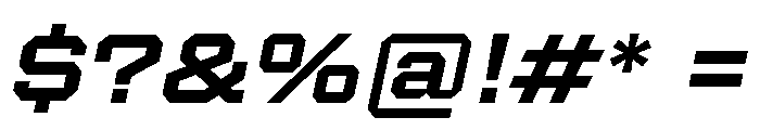 Manifold Extended Cf Semibold Italic Font OTHER CHARS