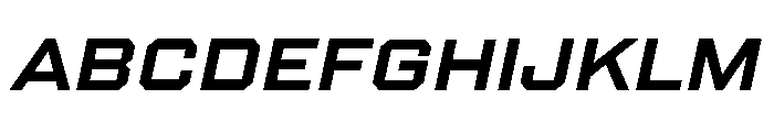 Manifold Extended Cf Semibold Italic Font UPPERCASE