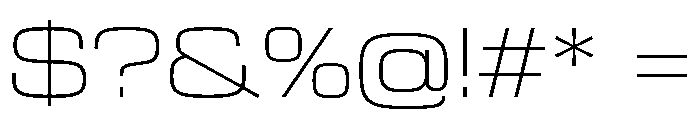 Manifold Extended Cf Thin Font OTHER CHARS