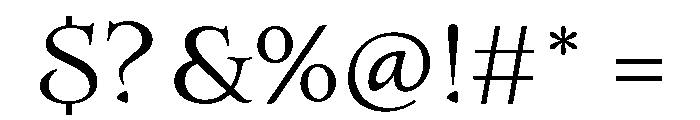 Map Roman Variable Light Font OTHER CHARS