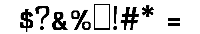 Mareh Bold Font OTHER CHARS