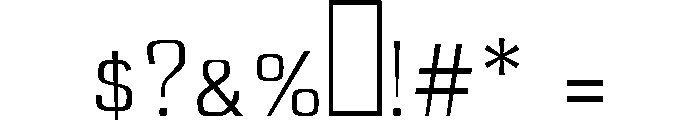Mareh Regular Font OTHER CHARS