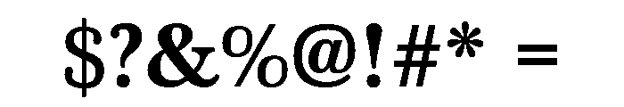 Marion Standard Bold Font OTHER CHARS
