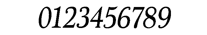 Marion Standard Italic Font OTHER CHARS